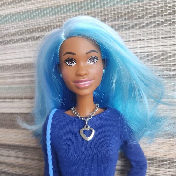 Ooak aa Barbie fashionista Model muse styled in blue - Picture 2 of 7